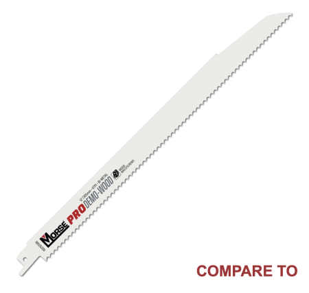 12″ BoneCrusher Wood&Nail .062 – Compare to MK Morse PRO Demo-Wood